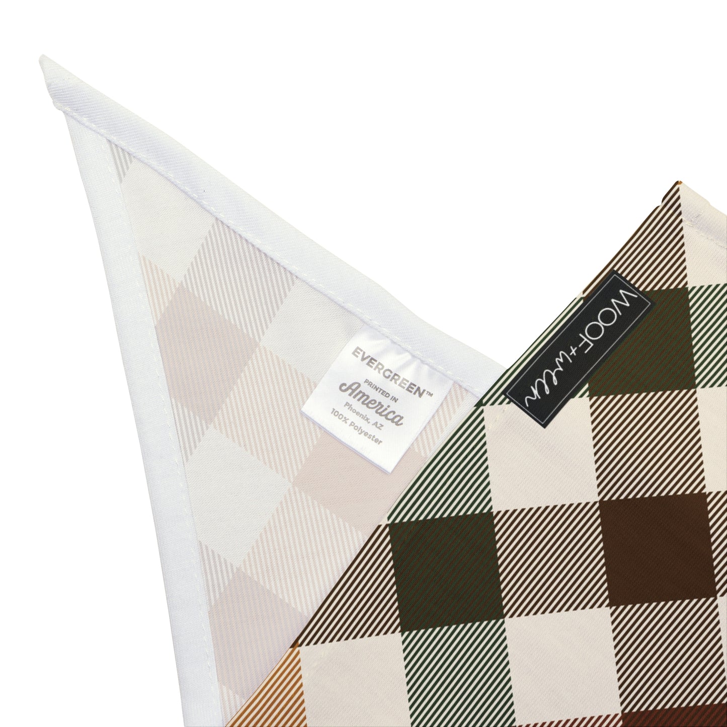 Dog Bandana - fall plaid