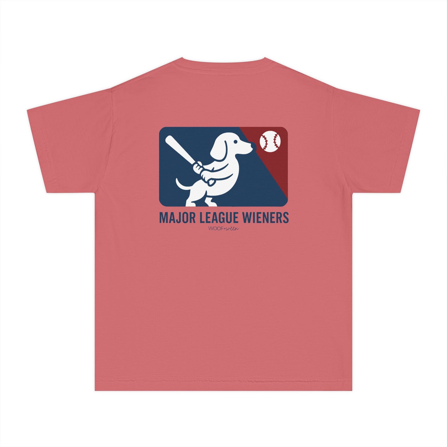 YOUTH Dachshund Tee - major league wieners baseball