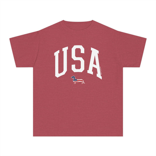YOUTH Dachshund Tee - USA Doxie