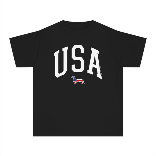 YOUTH Dachshund Tee - USA Doxie