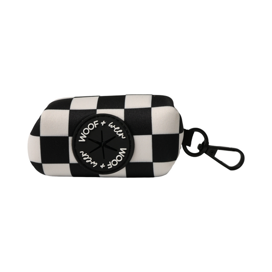 Waste Bag Holder - BLACK CHECKERED