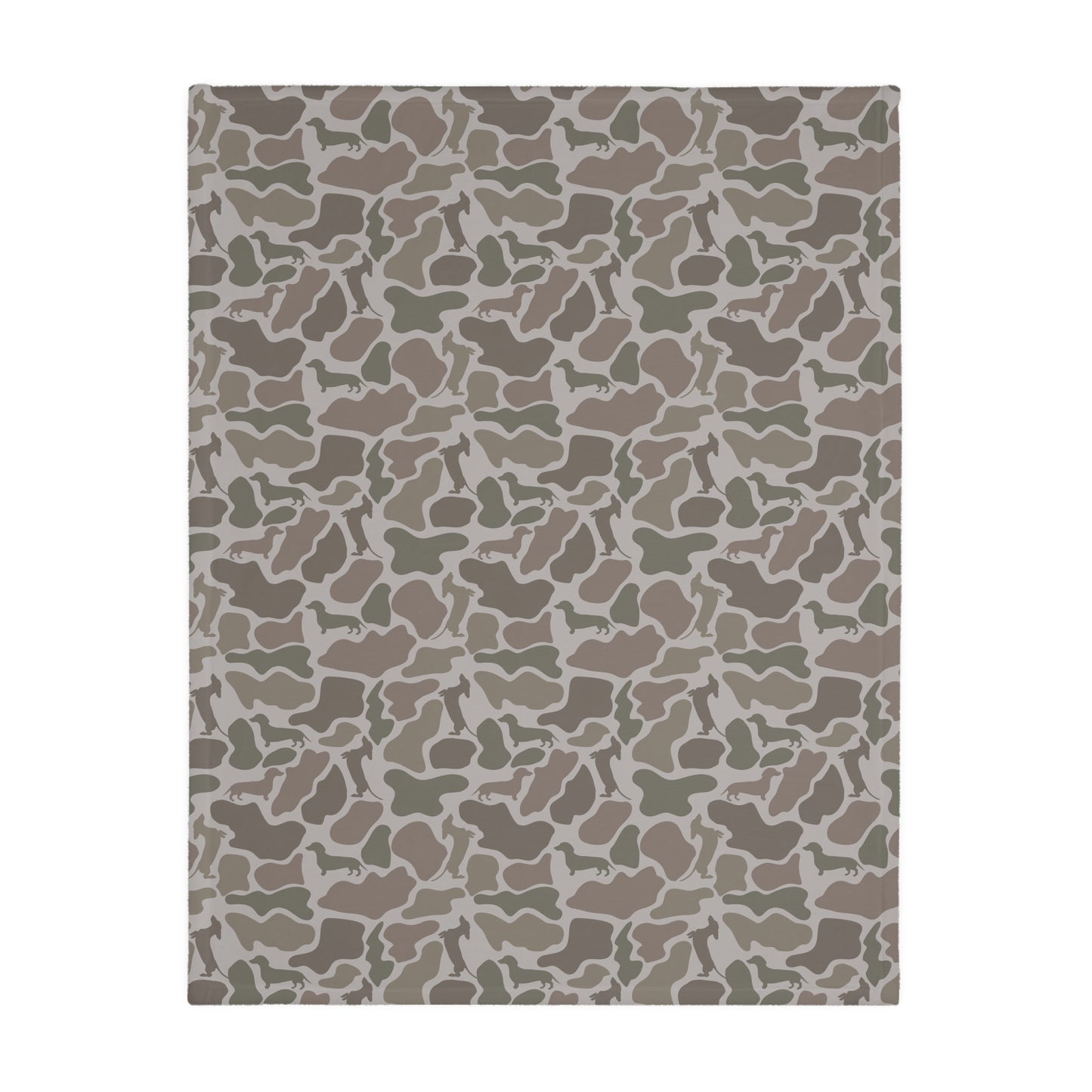 Baby/Pet Blanket - Two-Sided Duck Camo Doxie