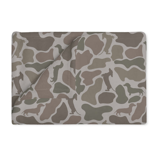 Baby/Pet Blanket - Two-Sided Duck Camo Doxie