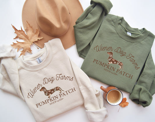 Dachshund Sweatshirt - OH MY GOURD (short hair)
