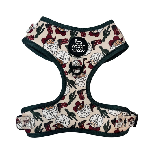 Christmas western santa dog harness
