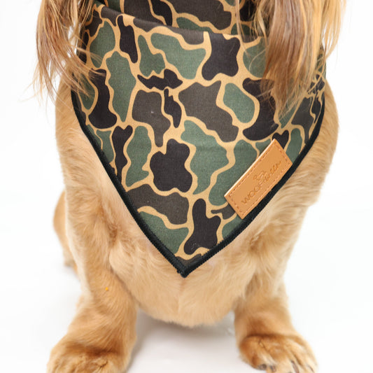 Dog Bandana - Black Duck Camo