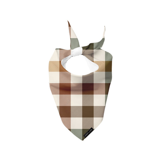 Dog Bandana - fall plaid