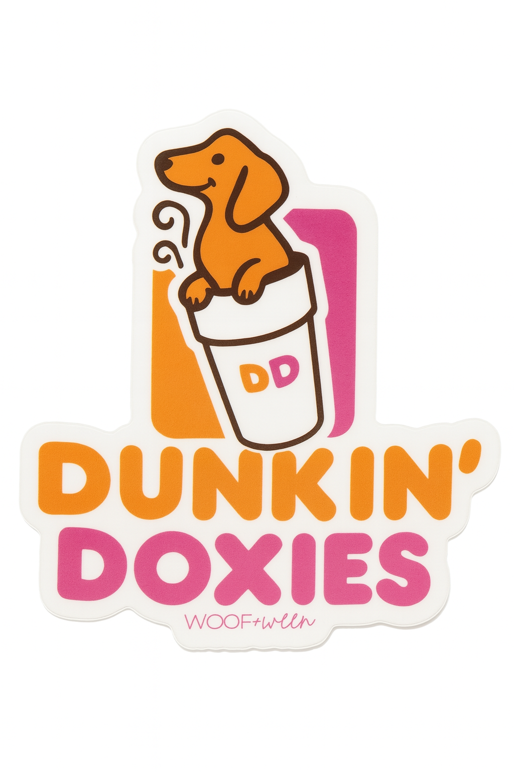 Dachshund Sticker - Doxies Coffee