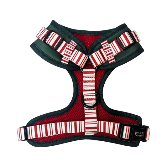 Adjustable Dog Harness - CANDY CANE LANE