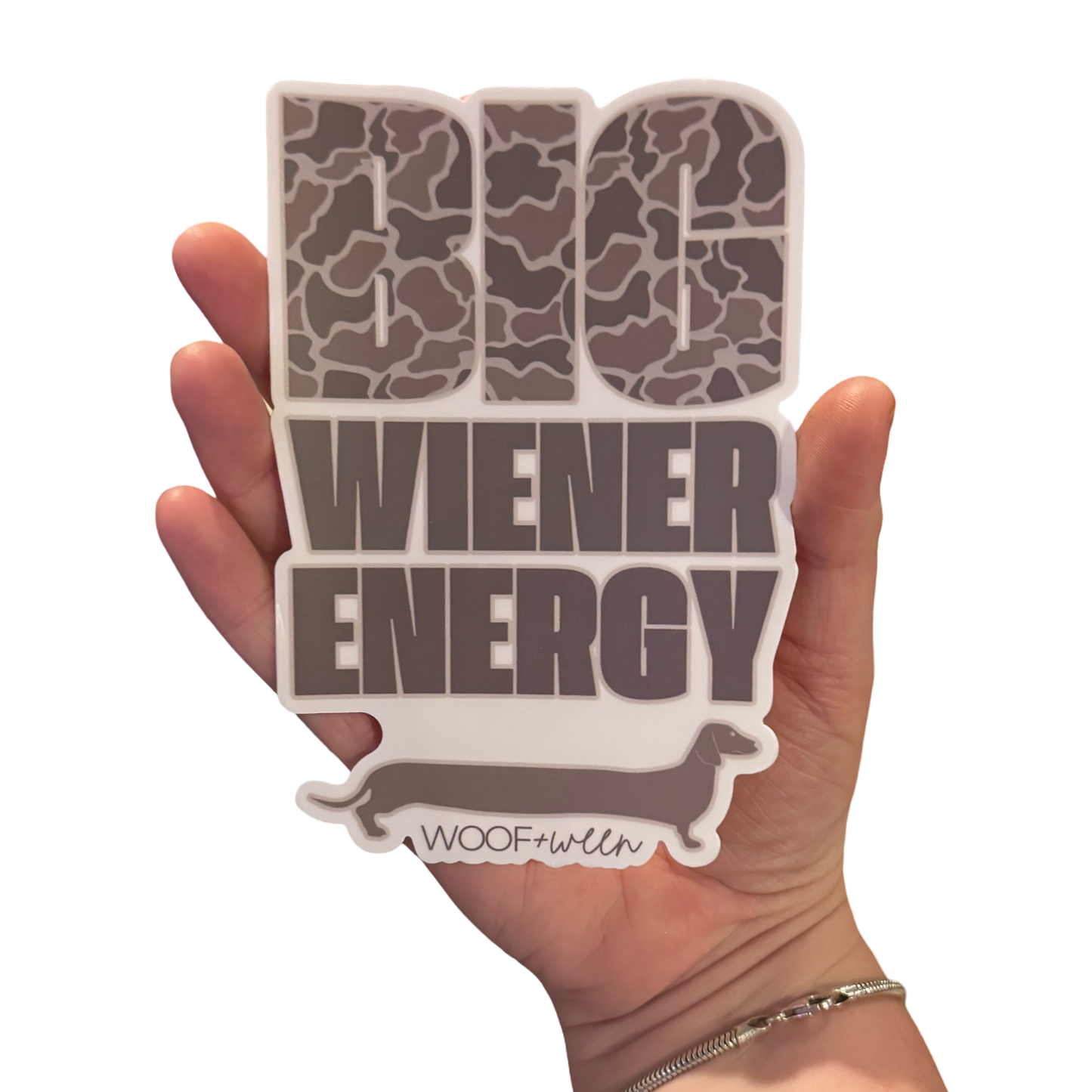 Dachshund Bumper Sticker - Big Wiener Energy