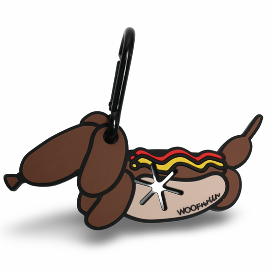 Hotdog doxie dachshund poo buddy waste bag holder