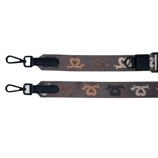 Walk Bag Strap - I HEART DACHSHUNDS