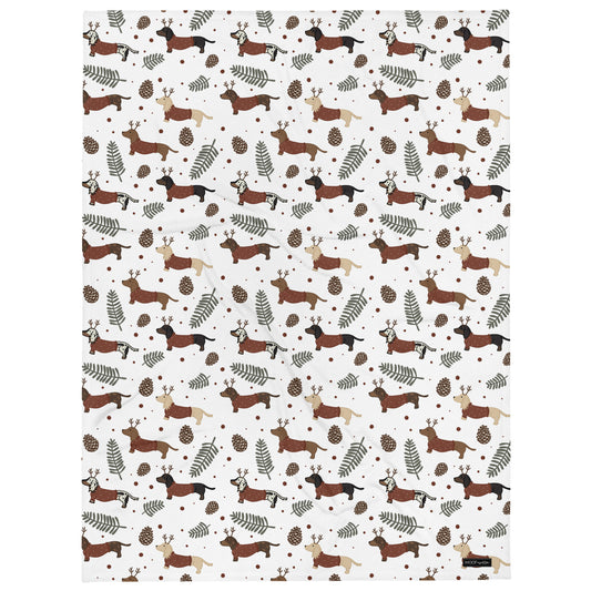 Dachshund Blanket - DOXIE CHRISTMAS