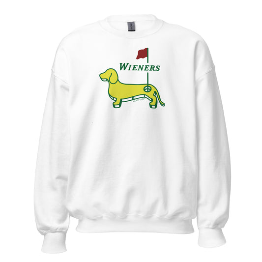 Dachshund Golf Sweatshirt inspired by the masters tournament