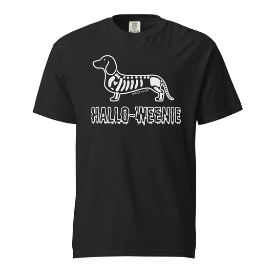 Halloweenie Doxie dachshund Halloween shirt black Comfort Colors garment dyed tee