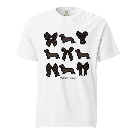 Dachshund Tshirt - ESPRESSO DACHSHUND COQUETTE