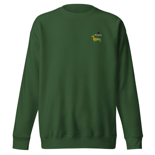 Dachshund Masters Embroidered Sweatshirt - WEENS ON THE GREENS