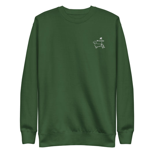 Dachshund Masters Embroidered Sweatshirt - WEENS ON THE GREENS