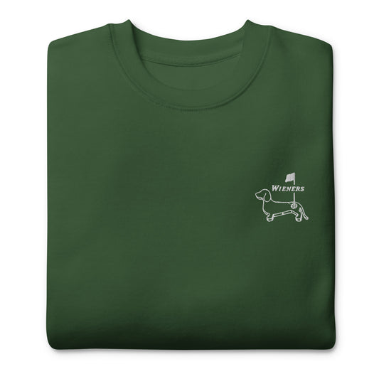 Dachshund Masters Embroidered Sweatshirt - WEENS ON THE GREENS