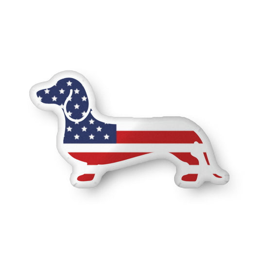usa american flag shaped doxie pillow