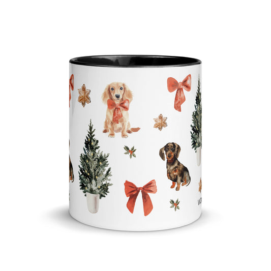 Dachshund Mug - VINTAGE DACHSHUND CHRISTMAS
