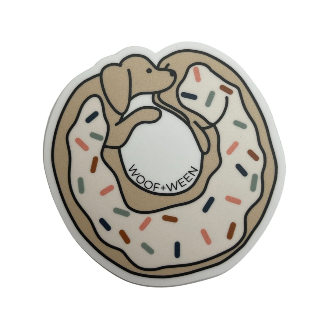 Dachshund Sticker - WEENIE DONUT