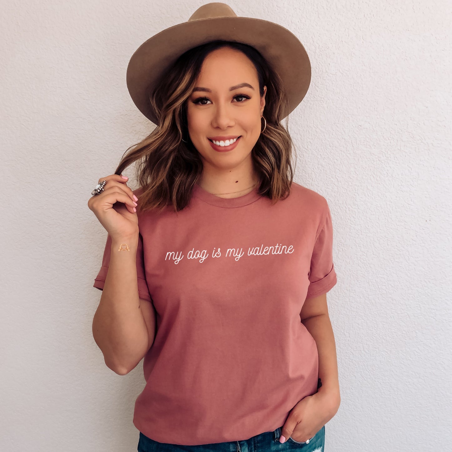 TEE - my dog is my valentine