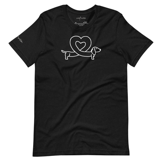 Dachshund Shirt - heart dog