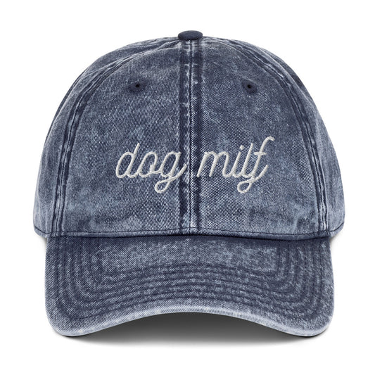 Vintage Twill Hat - DOG MILF