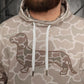 Unisex Cotton/Terry Dachshund Hoodie - Duck Camo Doxie