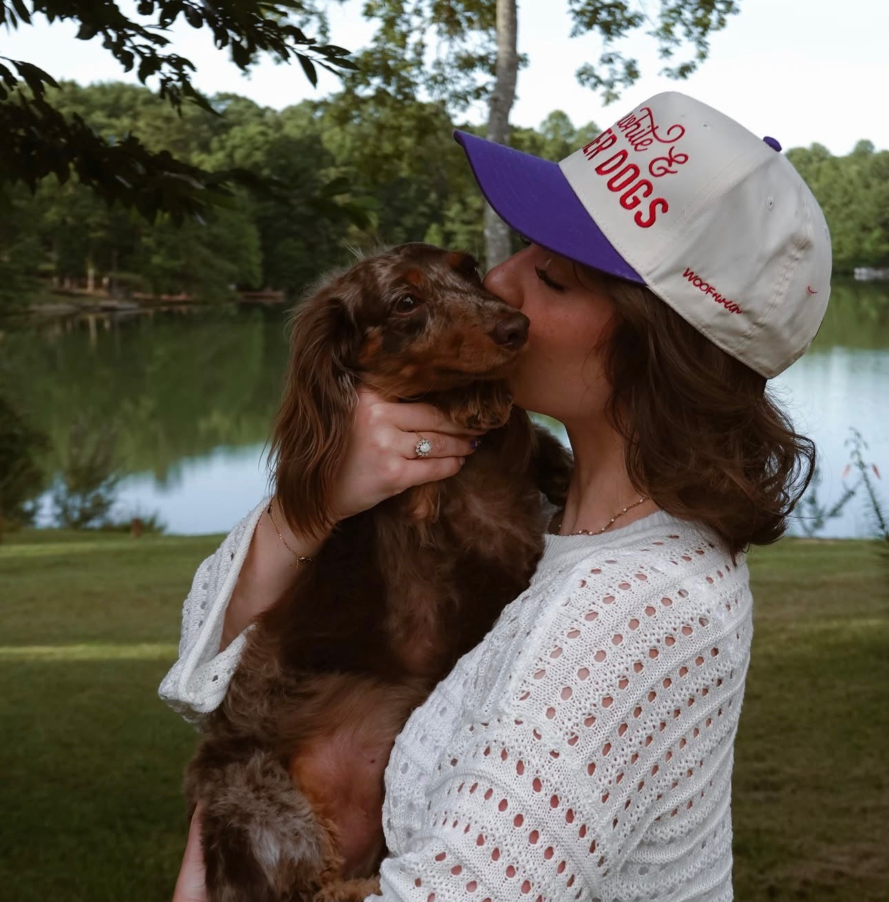 Dachshund Hat - Red White and Wiener Dogs