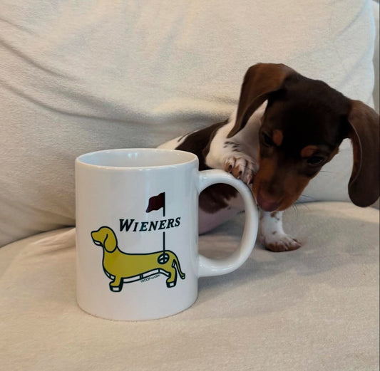 Dachshund Mug Masters Golf Jumbo Coffee Mug - WEENS ON THE GREENS