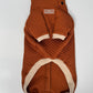Dachshund Sweater - Rust Quilted Turtleneck Sweater