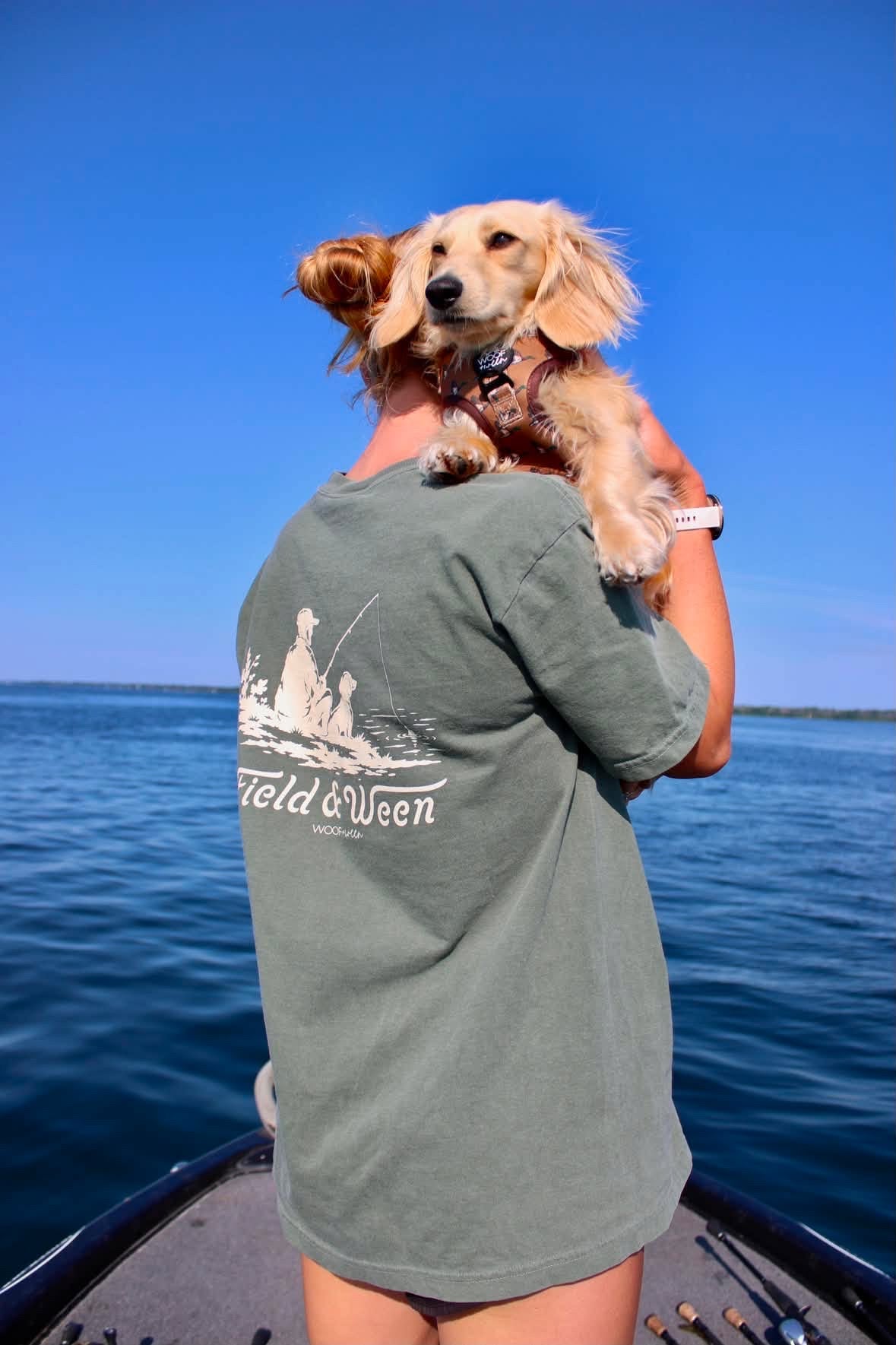 Dachshund Shirt - Field and Ween Bass Fishing
