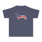 YOUTH Dachshund Tee - American Flag  Doxie
