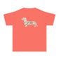 YOUTH Dachshund Tee - Flower Fields Doxie