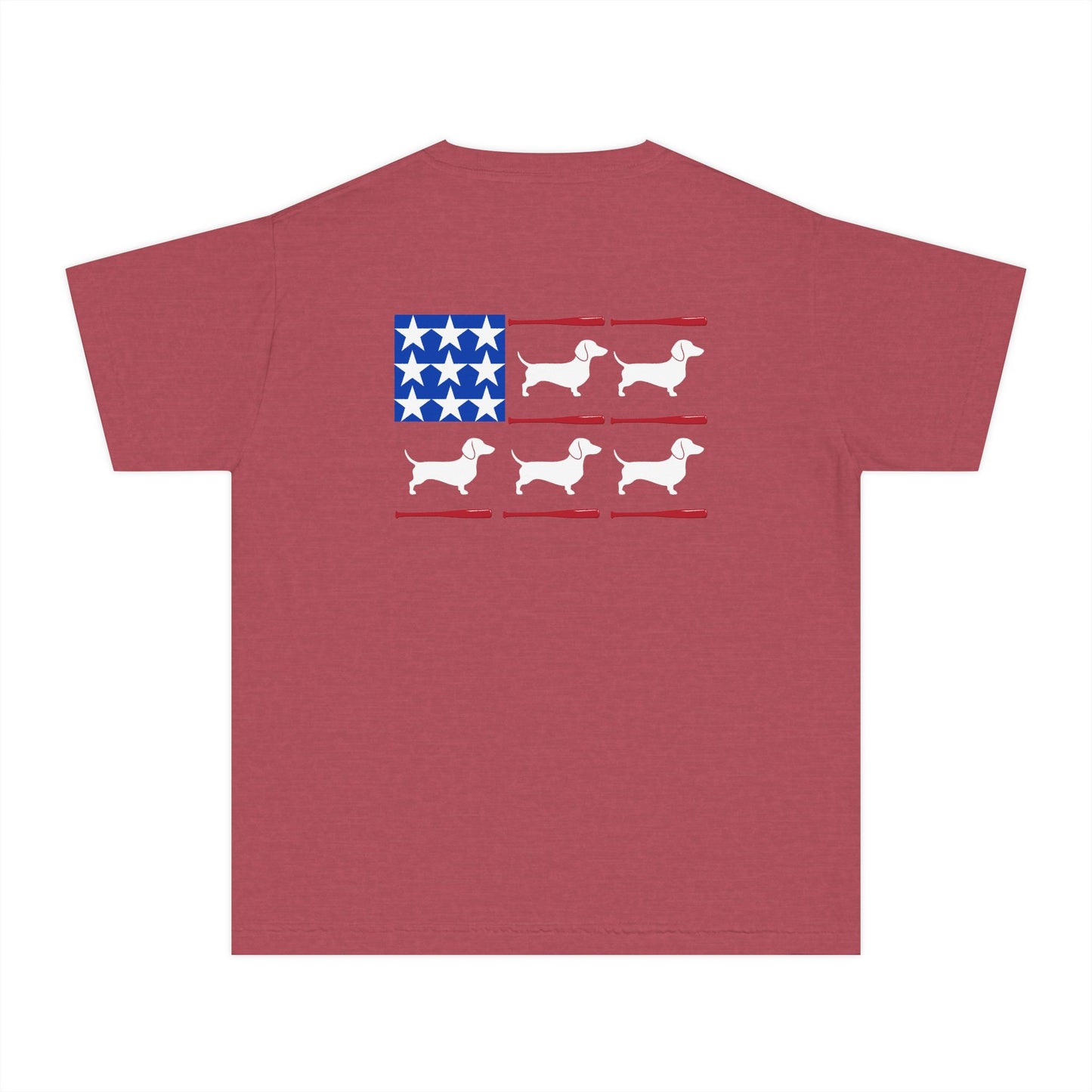 YOUTH Dachshund Tee - USA major league wieners baseball