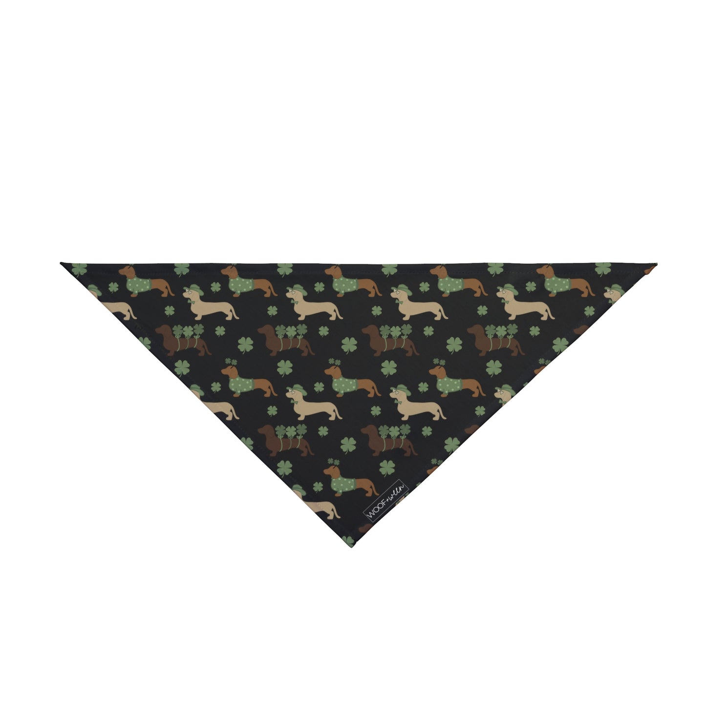 Dachshund Bandana - St Patricks Day Doxies Black