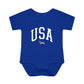 Baby Onesie - USA Dachshund American Flag