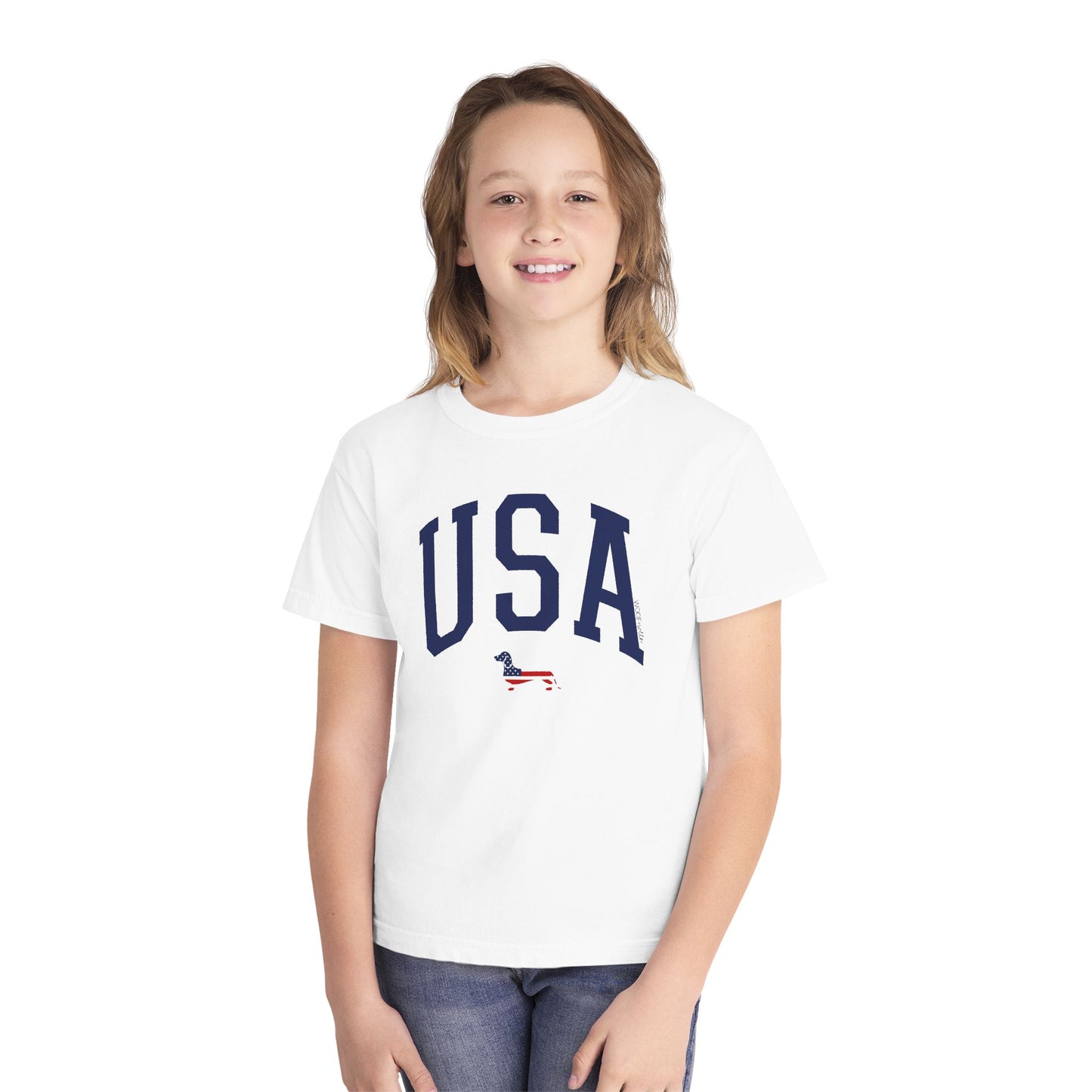 YOUTH Dachshund Tee - USA Doxie