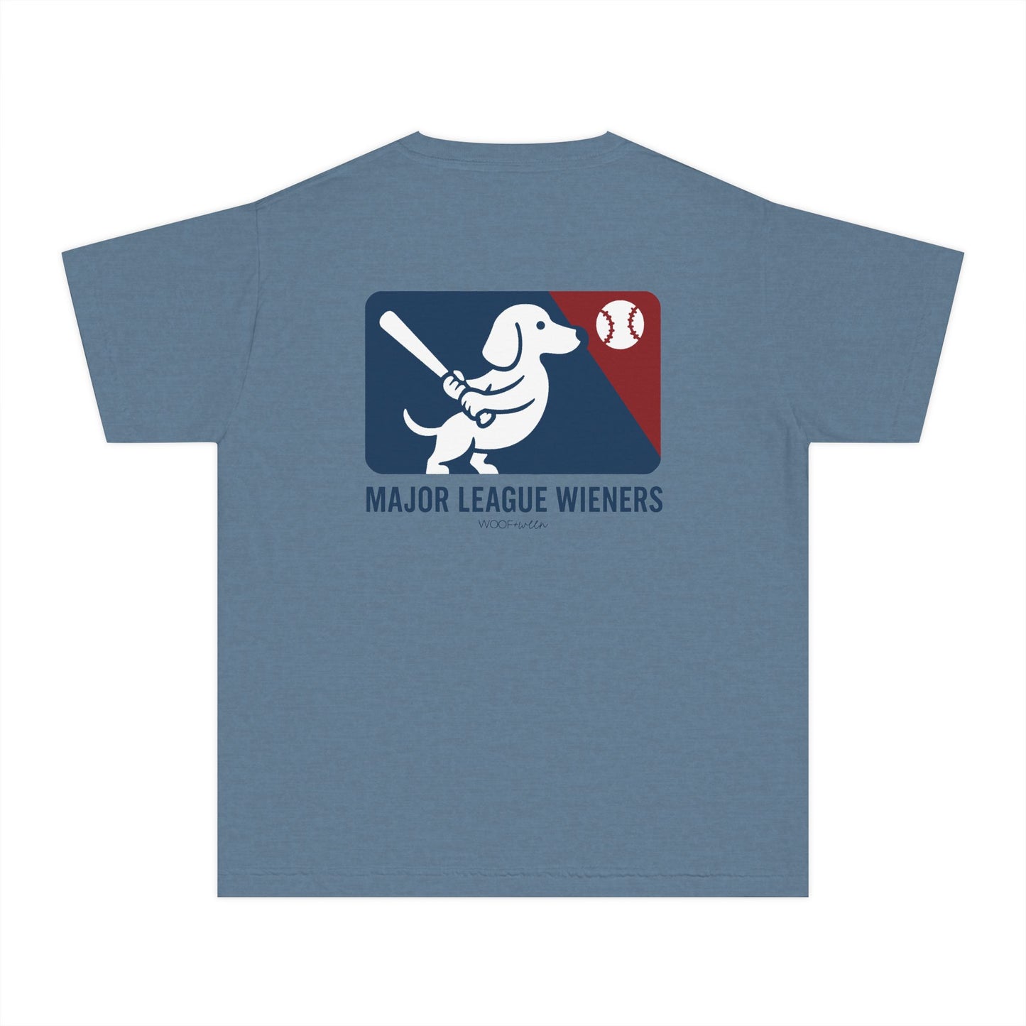 YOUTH Dachshund Tee - major league wieners baseball