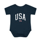 Baby Onesie - USA Dachshund American Flag