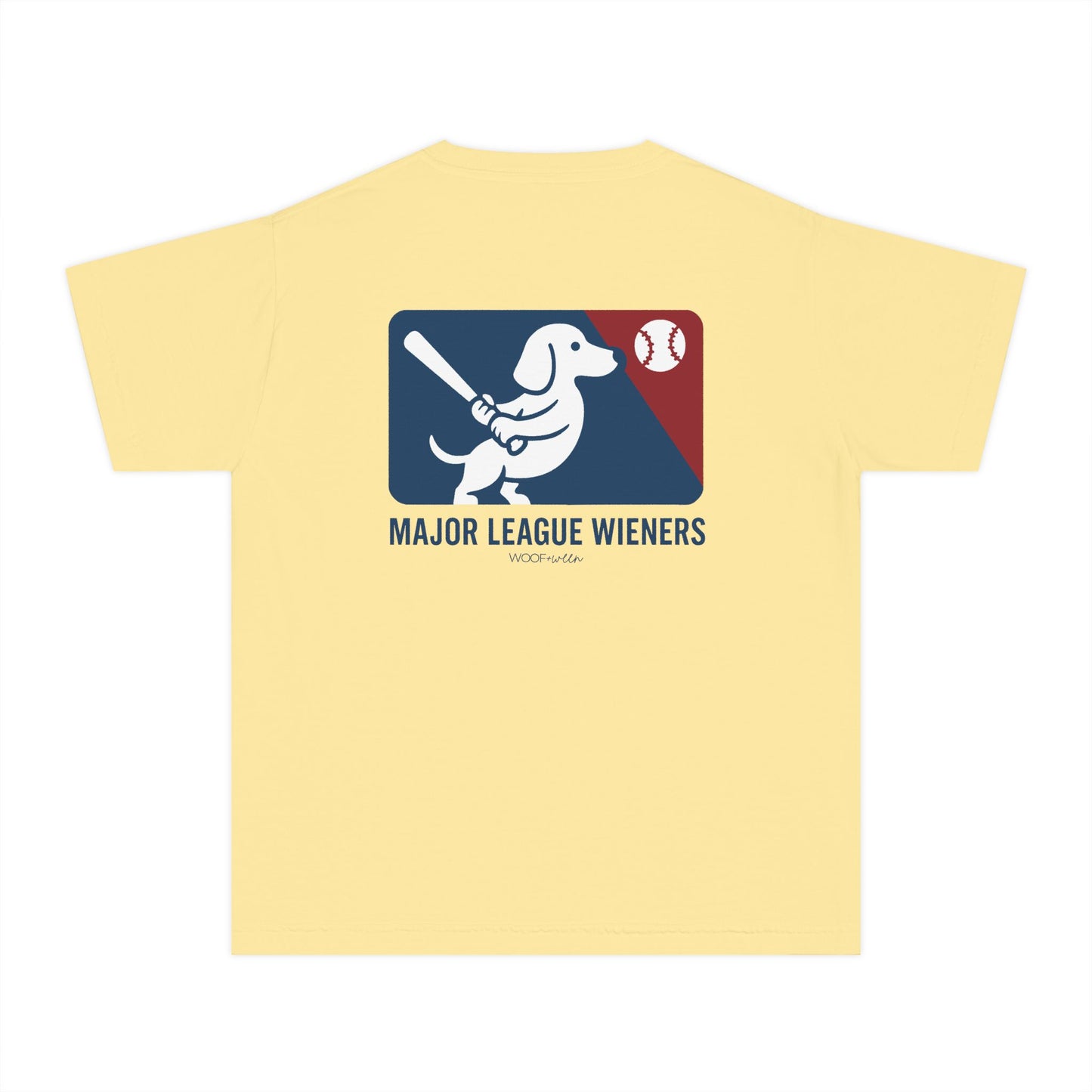 YOUTH Dachshund Tee - major league wieners baseball