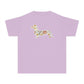 YOUTH Dachshund Tee - Flower Fields Doxie