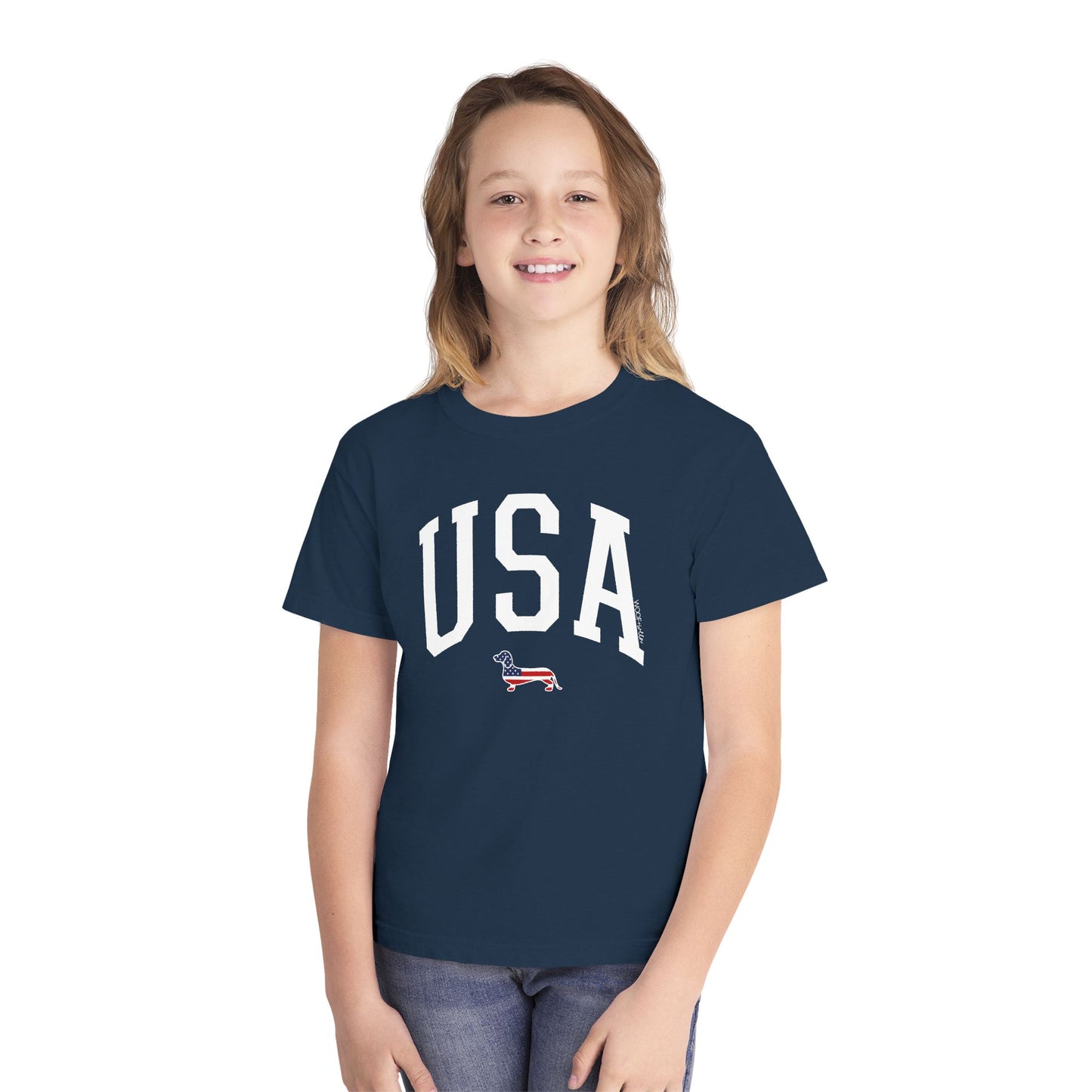 YOUTH Dachshund Tee - USA Doxie