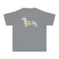 YOUTH Dachshund Tee - Flower Fields Doxie