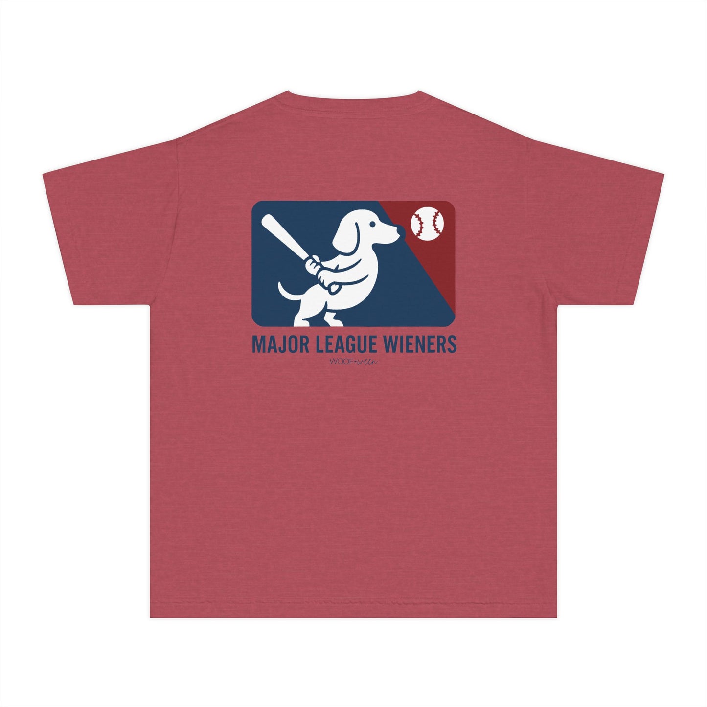 YOUTH Dachshund Tee - major league wieners baseball