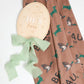 Dachshund Wooden Baby Annoucement - He’s Here
