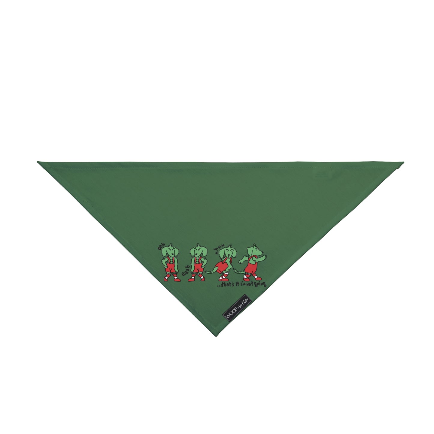 Dachshund Bandana - Doxie Grinch Inspired - Thats it im not going