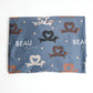 Dachshund Baby Swaddle Blanket - I Heart Dachshunds Custom Name